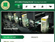 Tablet Screenshot of jinlabels.com.sg